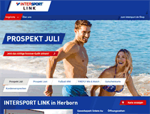 Tablet Screenshot of intersport-link.de